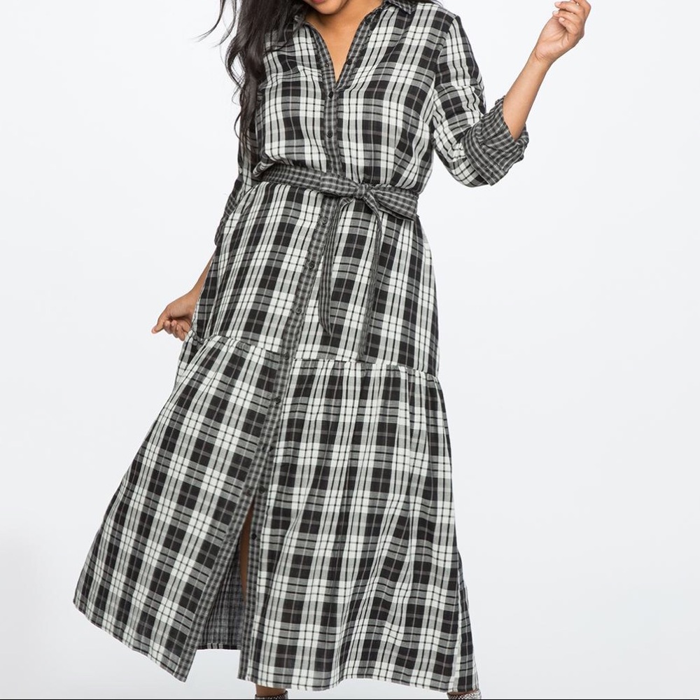 Plaid maxi dress!